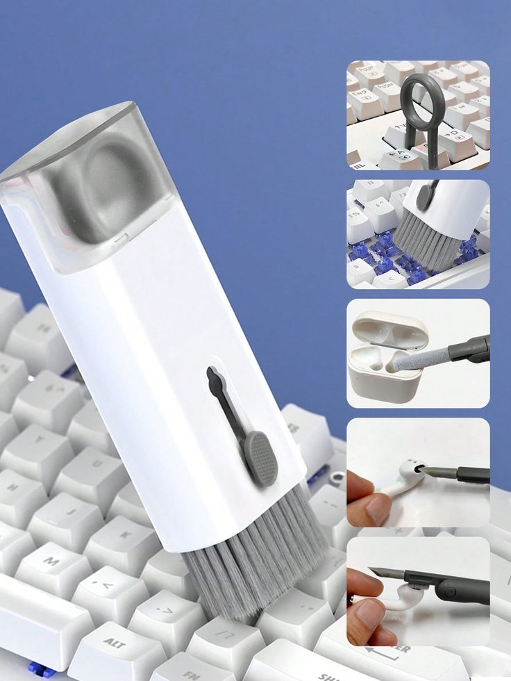 ⭐️⭐️⭐️ 257 Avis. Brosse de nettoyage multifonction. Pack "Éclat Total" 7-en-1 : Redonnez une Vie Neuve à votre Téléphone, iPhone et Laptop en 2 Minutes !