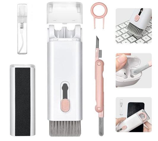 ⭐️⭐️⭐️ 257 Avis. Brosse de nettoyage multifonction. Pack "Éclat Total" 7-en-1 : Redonnez une Vie Neuve à votre Téléphone, iPhone et Laptop en 2 Minutes !