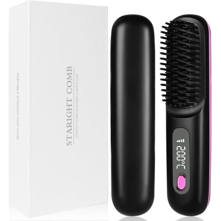 ⭐️⭐️⭐️257 Avis|209 Vendus. Brosse Lissante VIP Rechargeable : Soyez "Toli" et Prête en 5 Minutes, Même sans Courant !
