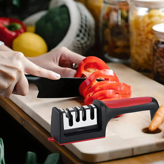 Pro-Edge™ Aiguiseur Couteau 4-en-1 : Tranchant Parfait Garanti